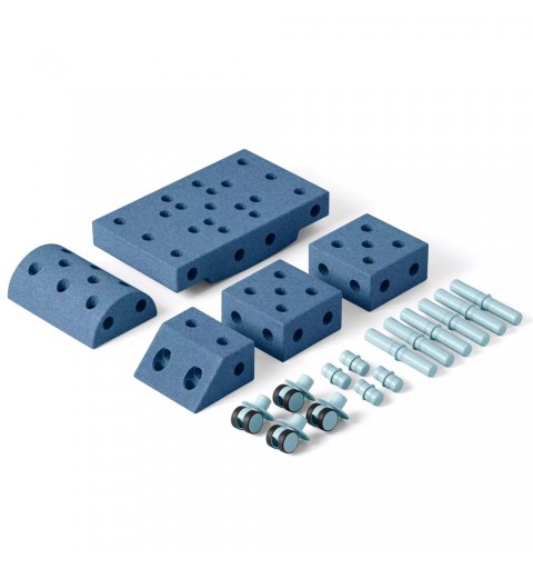 MODU Explorer Set – Kreatywne klocki rozwijające motorykę dużą | Niebieski